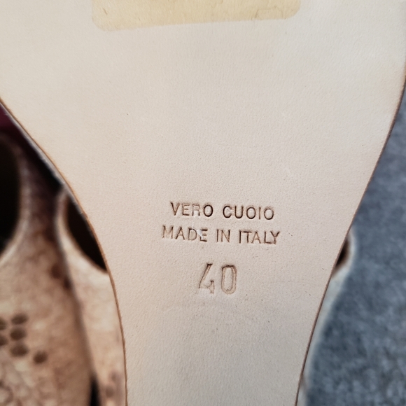 Paris Texas faded python wedge mule womens shoes size 40 - Picture 10 of 16